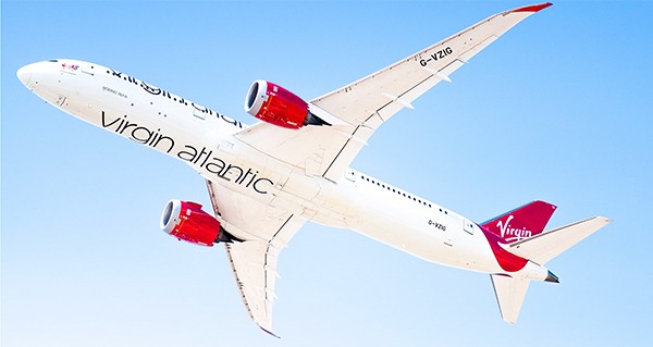Avião da Virgin Atlantic (Foto: reprodução instagram)