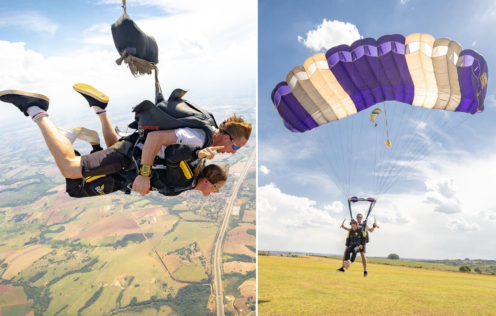 Sara Vidal é apaixonada por paraquedismo e já saltou 65 vezes (Foto: Reprodução/Instagram)