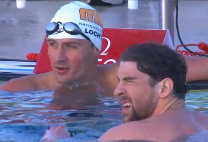 Michael Phelps Ryan Lochte GP Mesa natação (Foto: Reprodução/USA Swimming)