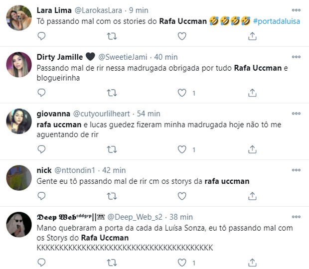 Amigos de Luísa Sonza derrubam porta na casa da cantora e viralizam na web (Foto: Reprodução/Twitter)