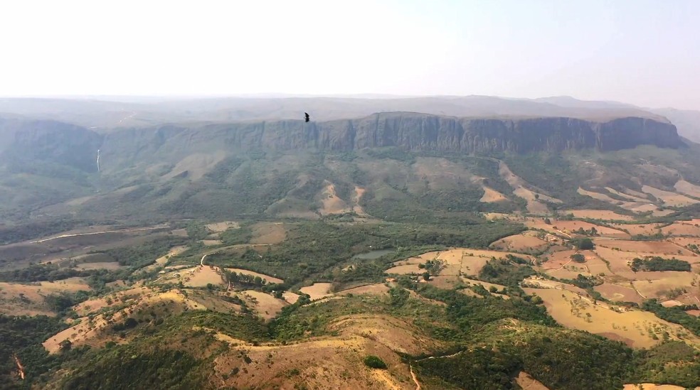Parque Nacional da Serra da Canastra abriga a nascente histórica do Rio São Francisco — Foto: Reprodução/Globo Repórter