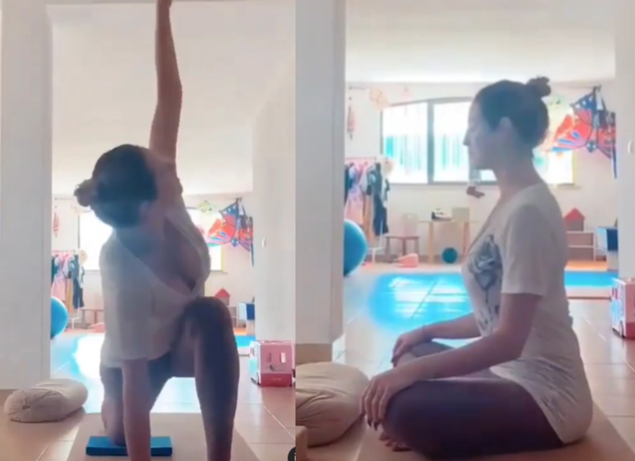 Luana Piovani começou o dia com treino de yoga (Foto: Reprodução/Instagram)