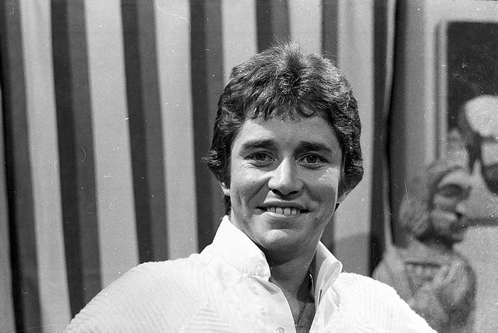 Em 1978, como Geraldo em 'Pecado Rasgado' — Foto: Acervo TV Globo