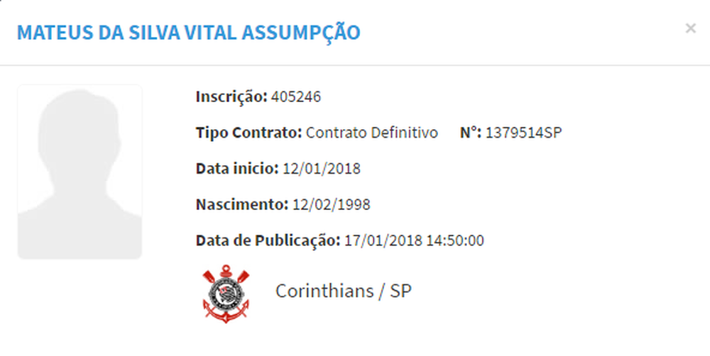 Matheus Vital é registrado no BID
