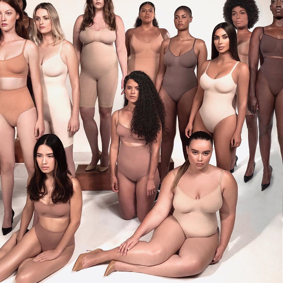 SKIMS, a nova linha de Shapewear de Kim Kardashian (Foto: Instagram Kim Kardashian/ Reprodução)
