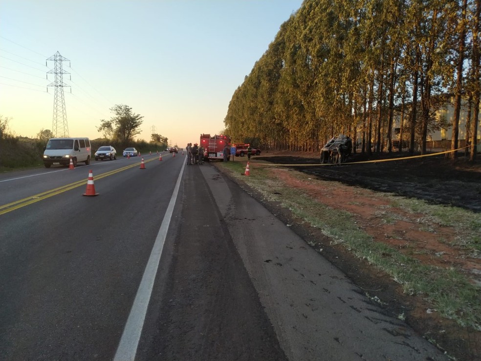 Acidente matou dois rapazes na Rodovia Prefeito Homero Severo Lins — Foto: Polícia Rodoviária