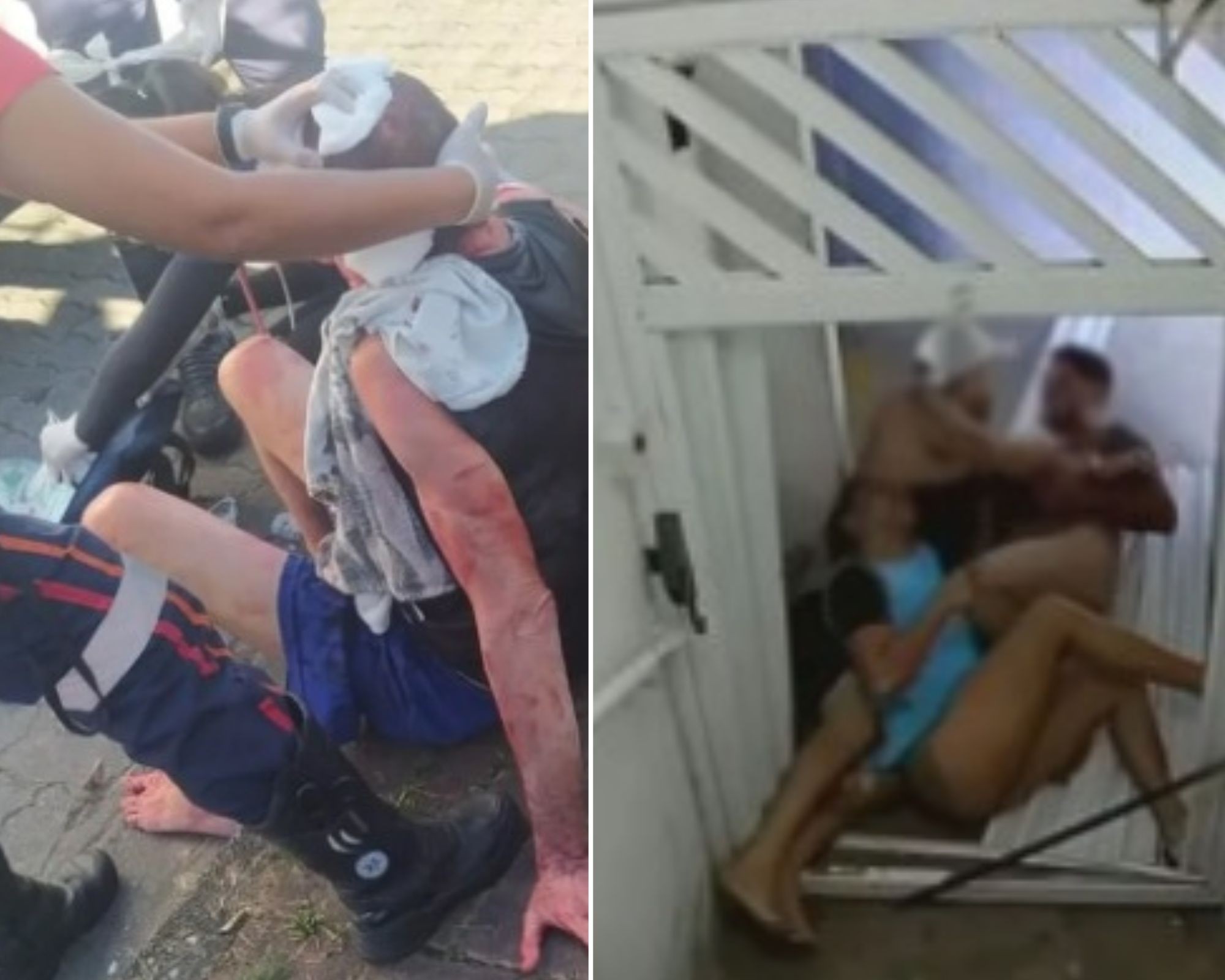 Homem que invadiu imóvel pelado para matar irmã e esfaqueou vizinho é preso no litoral de SP; VÍDEO