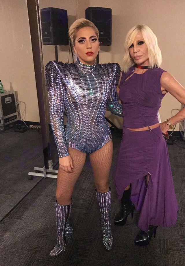 Lady Gaga e Donatella Versace (Foto: Reprodução/ Instagram)