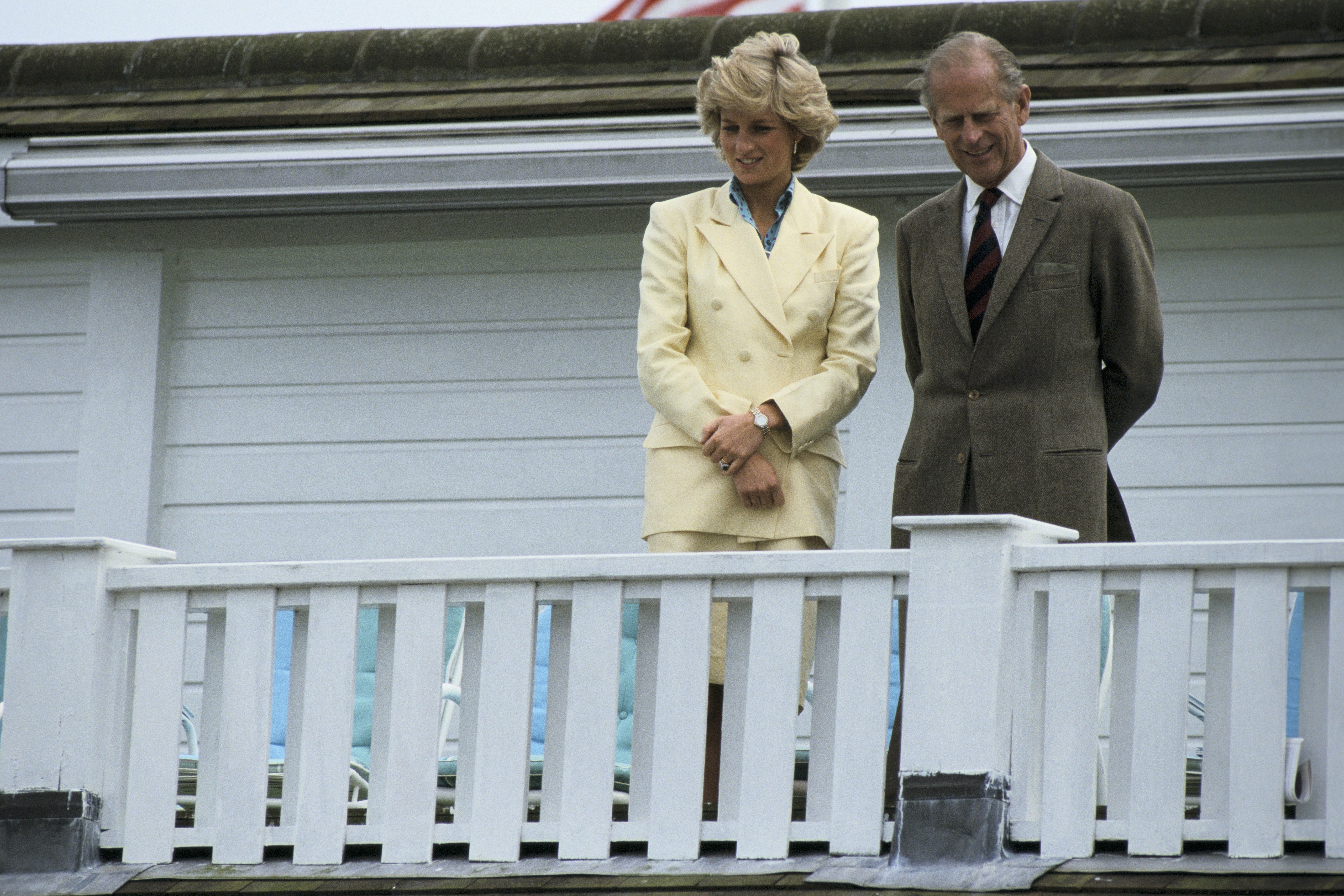 Diana Spencer e o Príncipe Philip (Foto: Getty Images)