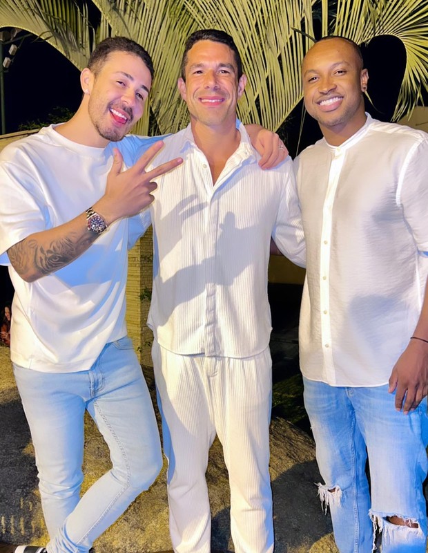 Carlinhos Maia, Marcus Buaiz e Thiaguinho (Foto: Reprodução/Instagram)