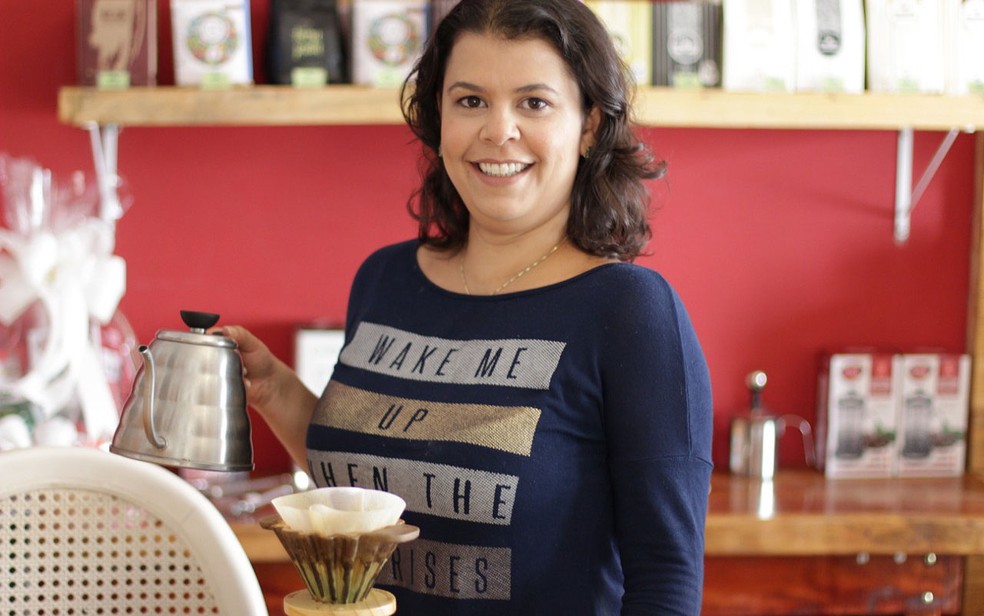 Bruna Malta é produtora de café especial em Franca, SP  — Foto: Arquivo pessoal/Divulgação