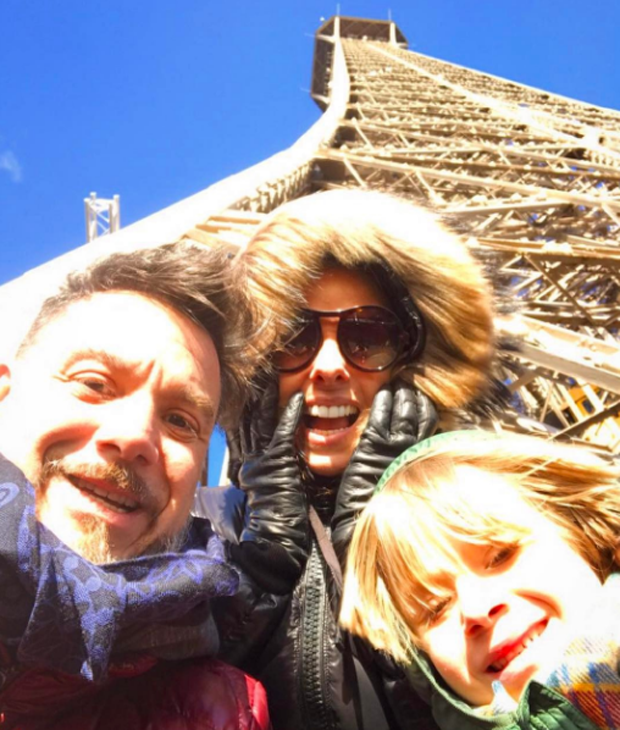 Alexandre Iódice, Adriane Galisteu e Vittorio (Foto: Reprodução/Instagram)