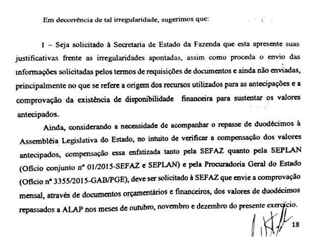 TCE pediu mais informações ao governo do Amapá (Foto: Reprodução)