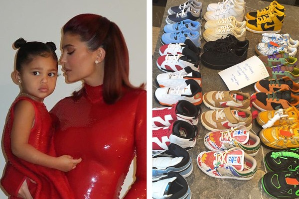 Kylie Jenner é criticada por mostrar coleção caríssima tênis da filha de 3 anos - Monet | Celebridades