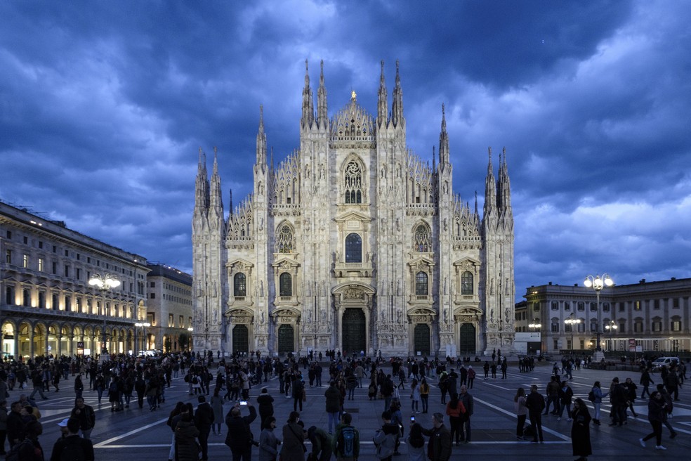 A catedral de Milão em abril de 2019 — Foto: Oscar Gonzalez/NurPhoto/AFP/Arquivo