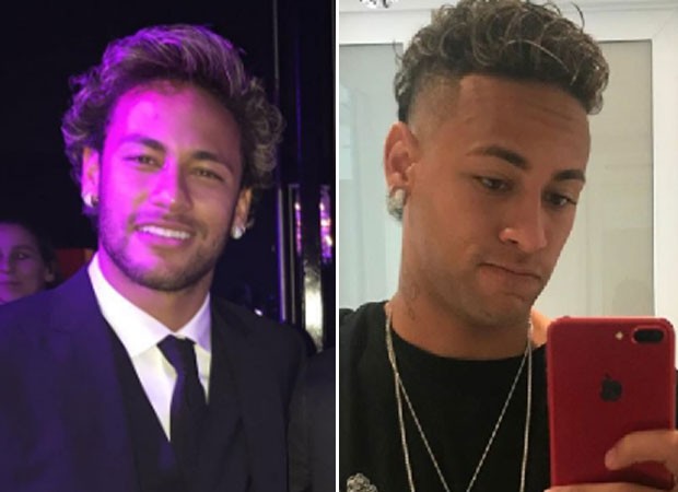 Neymar: antes e depois (Foto: Reprodução)