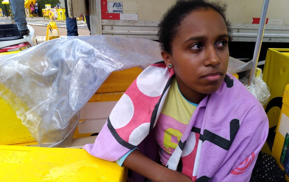 Edilene falou sobre a confusÃ£o no carnaval de Salvador â Foto: Ivis MacÃªdo/G1