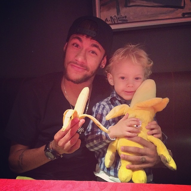 Neymar e Davi (Foto: Reprodução/Instagram)