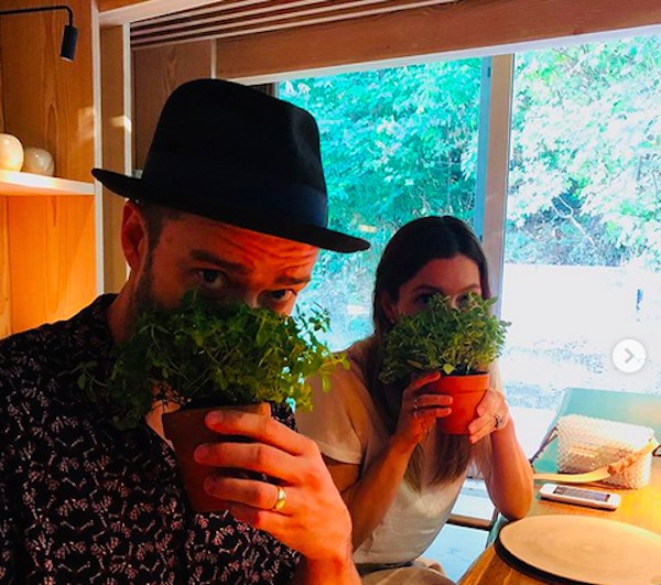 A atriz Jessica Biel e o músico e ator Justin Timberlake (Foto: Instagram)