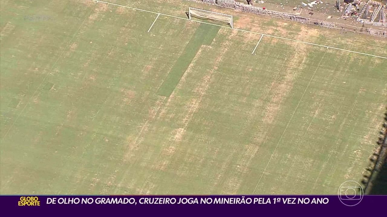 Veja imagens do gramado do Mineirão a dois dias de 1º jogo do Cruzeiro no estádio em 2023