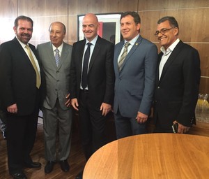 Infantino Del Nero sede da CBF (Foto: Divulgação)