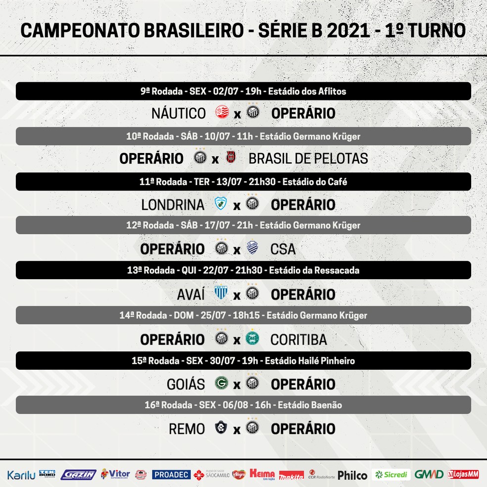 Cbf Detalha Mais Seis Rodadas Da Serie B Do Brasileiro Veja A Tabela De Jogos Dos Clubes Paranaenses Brasileirao Serie B Ge