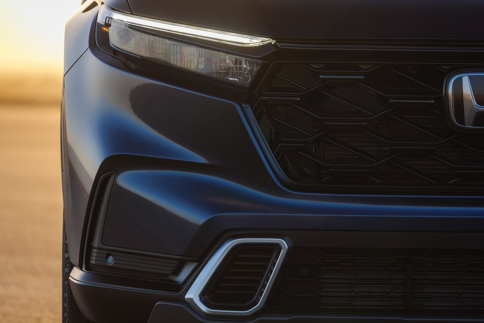 Novo Honda CR-V 2023 tem nova dianteira e faróis full LED — Foto: Divulgação