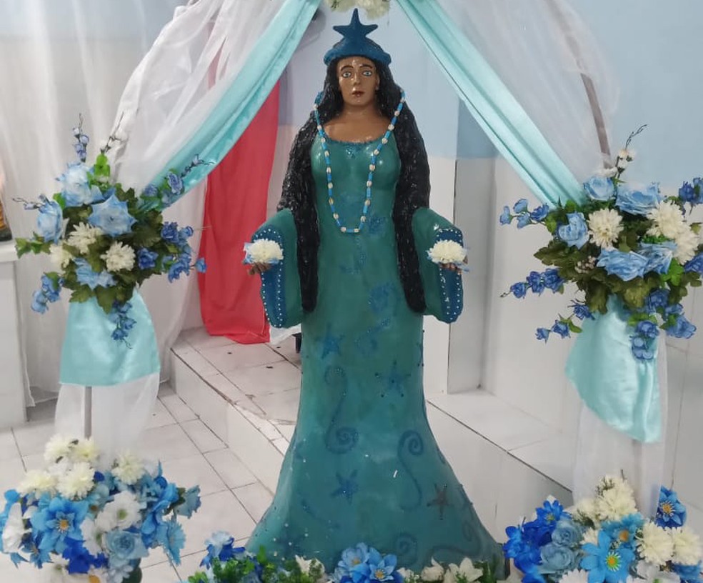 Iemanjá, a Rainha do Mar: uma liberdade de culto que é fruto da luta de mulheres paraibanas na primeira metade do século 20 — Foto: Mãe Penha / Acervo Pessoal