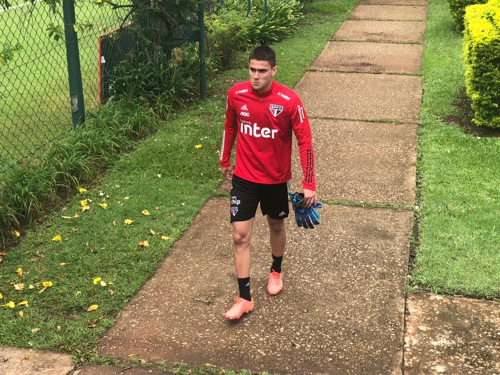 Denis Junior quando estava no São Paulo — Foto: Marcelo Hazan