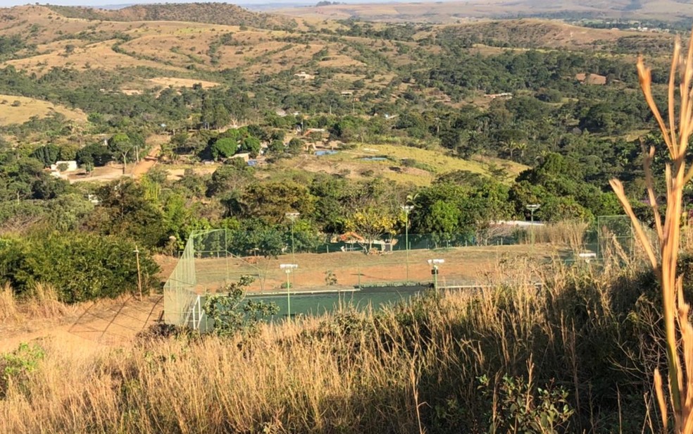 Polícia faz buscas por Lázaro na região de Cocalzinho de Goiás  — Foto: Gabriel Garcia/TV Anhanguera