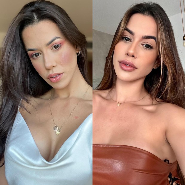 Antes e depois da Larissa Tomásia (Foto: Reprodução/Instagram)