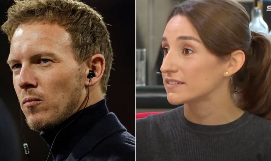 O ex-técnico do Bayern de Munique Julian Nagelsmann e a jornalista Lena Wurzenberger: os dois namoram desde julho de 2022