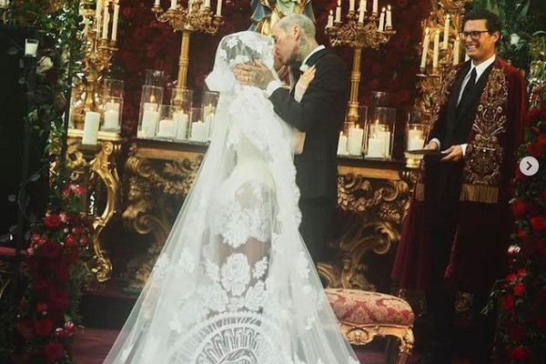 Kourtney Kardashian e Travis Barker se casam na Itália (Foto: Reprodução/Instagram)