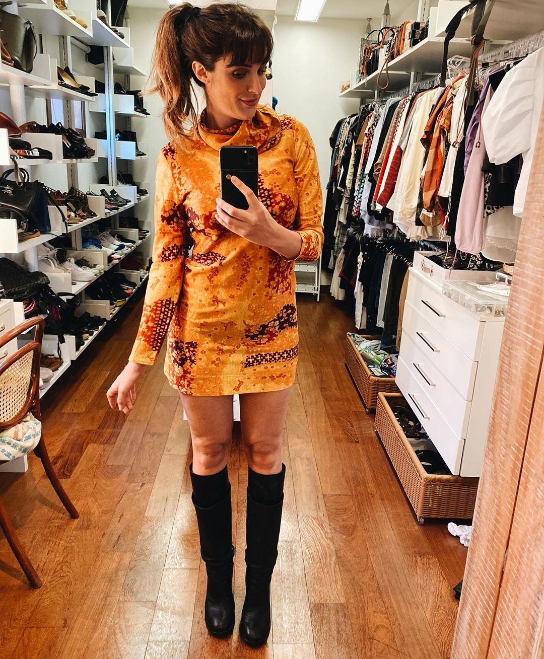 Rafa Brites usa vestido da mãe (Foto: Reprodução/Instagram)