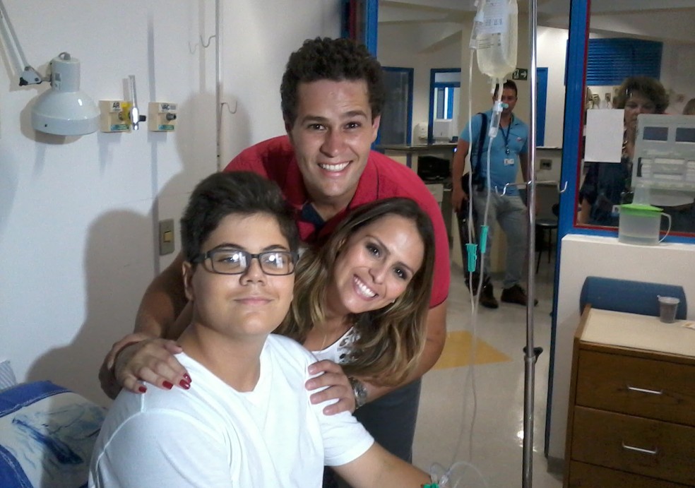 Álvaro Pagliarini durante o tratamento no Centro Infantil Boldrini, em Campinas (SP) — Foto: Arquivo pessoal