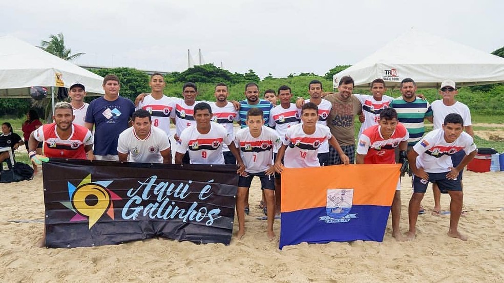 Força e Luz comemora bicampeonato estadual no beach soccer — Foto: Divulgação