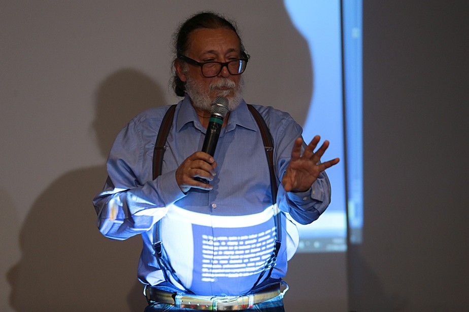 Ricardo Molina durante coletiva de imprensa, em 2017