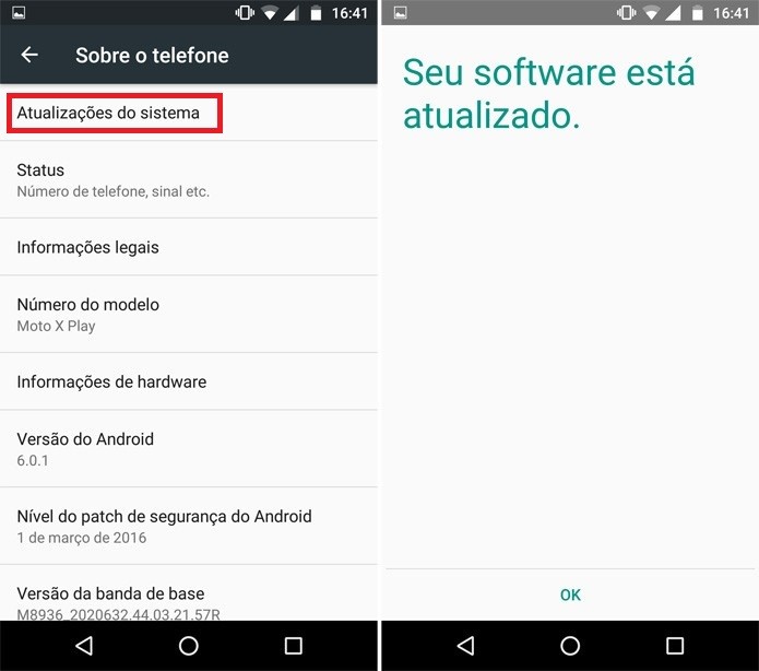 Atualizando Android Moto X Play (Foto: Reprodução/Pedro Cardoso)