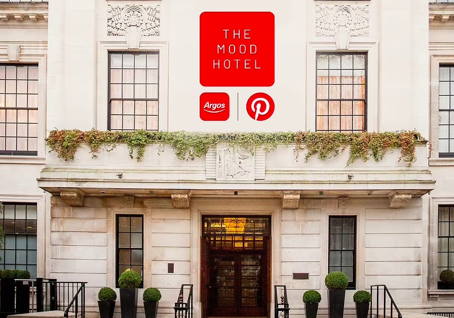 Pop-up hotel in the UK showing Pinterest's best decorating trends (Photo: Guide)