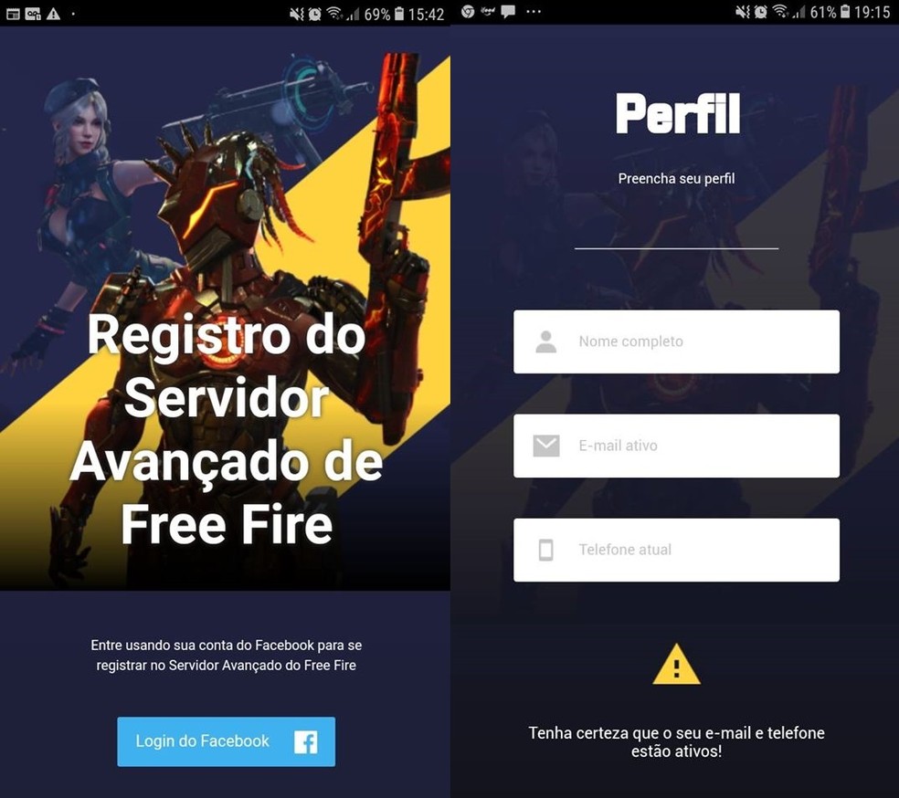 Garena abre Servidor AvanÃ§ado do Free Fire novamente; veja ... - 
