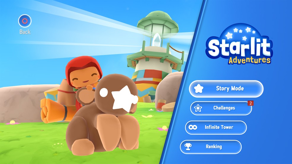O guardiÃ£o Bo e a criatura com nariz de estrela Kikki sÃ£o os personagens principais de 'Starlit Adventures' (Foto: DivulgaÃ§Ã£o/Webcore)