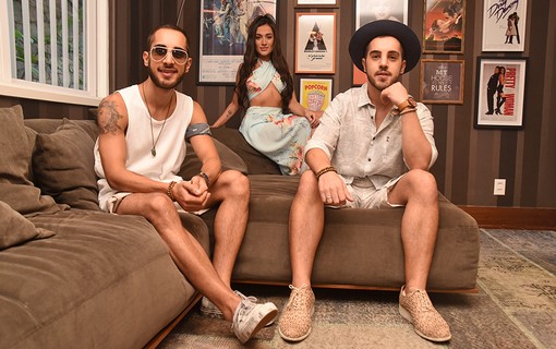 O trio Melim: os irmãos Diogo, Rodrigo e Gabriela Melim