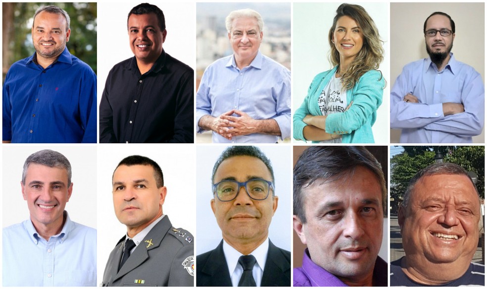 Candidatos a prefeito de Taubaté nas eleições 2020: veja os nomes — Foto: Divulgação/ Arte-G1