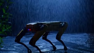 O 'Digidod', um cão robótico, já foi usado pelos agentes, mas saiu de circulação depois que a Polícia de Nova York cedeu às críticas públicas à ferramenta — Foto: Reprodução