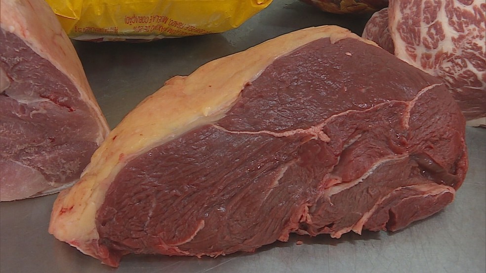Preço da carne bovina aumentou até 38% no último ano — Foto: Reprodução / TV Globo