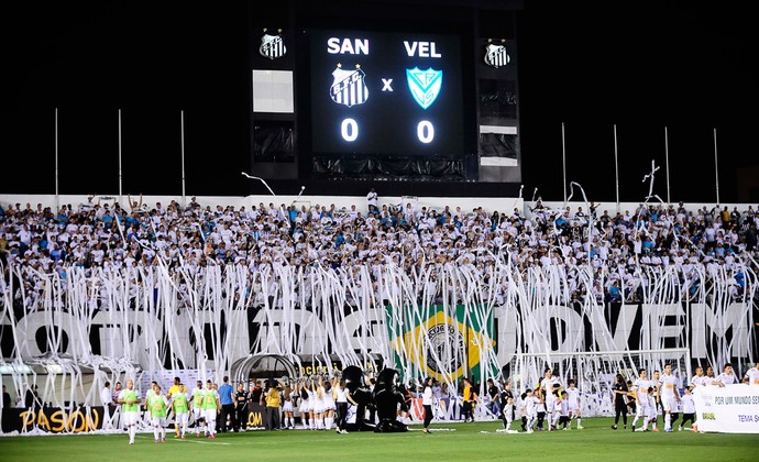 Santistas preparam 'corredor de fogo' para primeiro jogo em casa