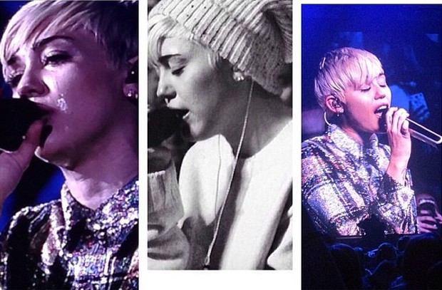 Montagem de fotos de Miley divulgada por Noah (Foto: Reprodução/Instagram)