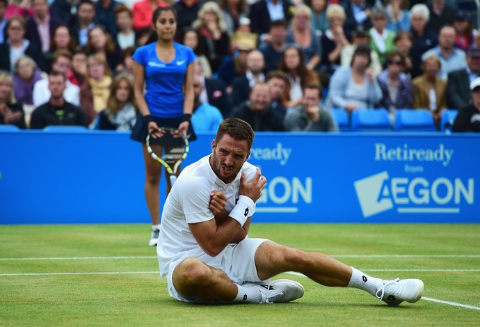tênis viktor troicki lesão londres (Foto: Getty Images)