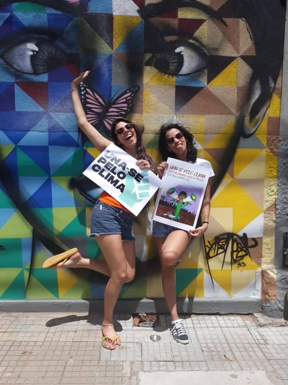 Giselli e Gabriela precisam de ajuda para participar de evento da ONU que vai acontecer na Espanha — Foto: Divulgação