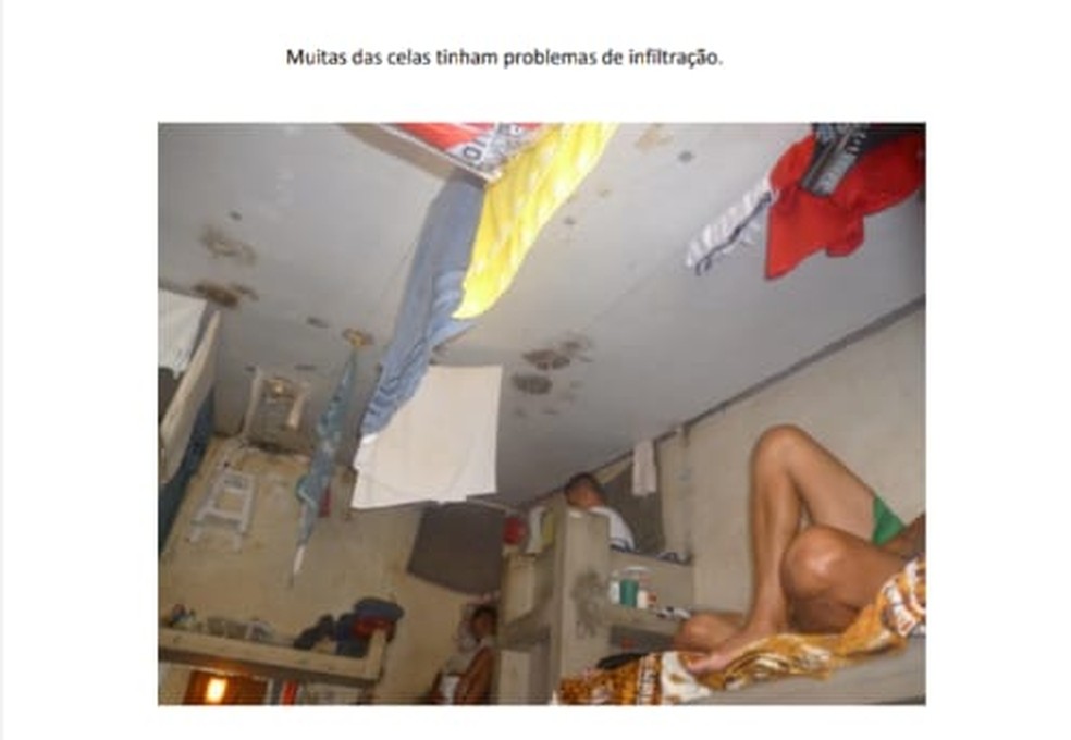 Celas de presos em SP — Foto: Reprodução